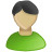 user male olive green Icon